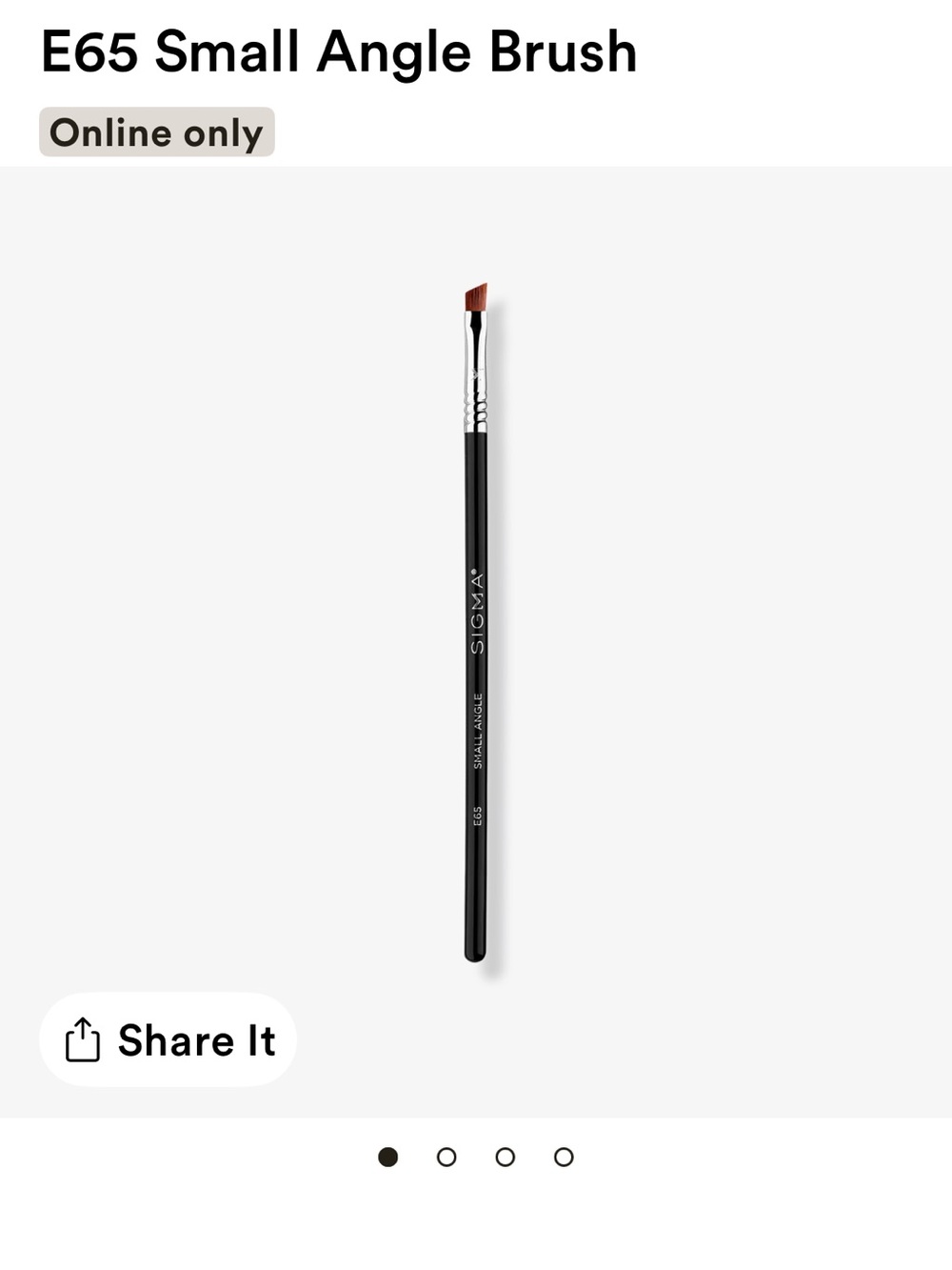Sigma Beauty E65 Small Angle Brush - NWT